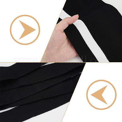 Ребристая ткань из 95% хлопка и 5% эластичного волокна для манжет FIND-WH0018-04C-1