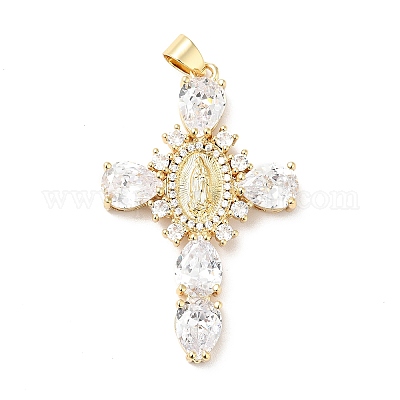 Стойки обшивки латунь микро проложить Циркон подвеску X-ZIRC-I059-15G-06-1