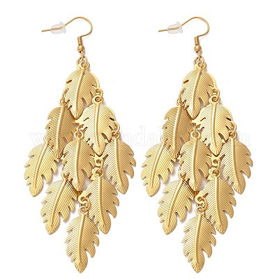 Серьги-подвески из нержавеющей стали 304 EJEW-S253-07C-G-1