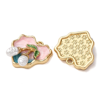 Подвески из эмалевого сплава легкого золота ENAM-B028-34KCG-02-1