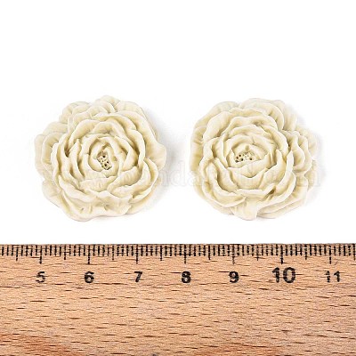 Кабошоны из непрозрачной смолы в виде цветка CRES-T025-28C-03-1