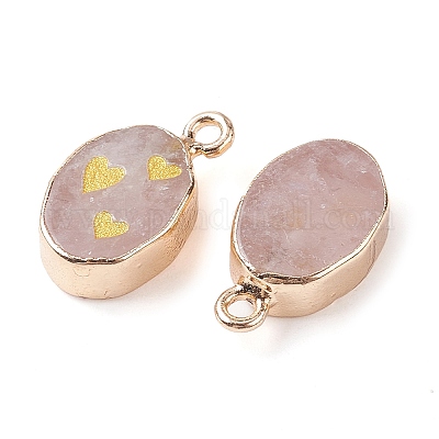 Природного розового кварца подвески G-C102-08D-G-1