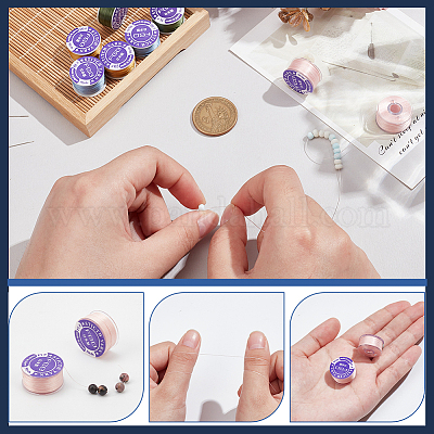 2 рулон ниток для бисероплетения из полиэстера со специальным покрытием OCOR-NB0002-06H-1