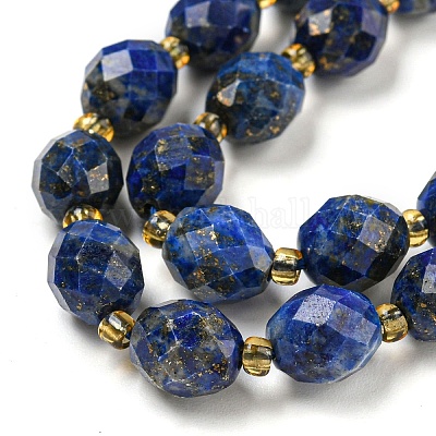 Natürlicher Lapislazuli Perlenstränge&nbsp;G-N342-51-1