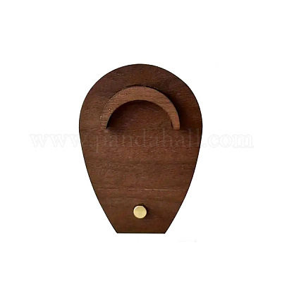 Деревянные подставки для браслетов с наклонной спинкой в форме капли ODIS-K004-05-1