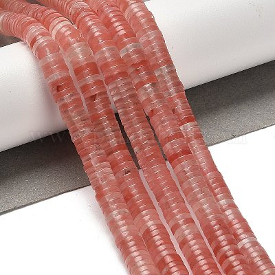 Вишневого кварца стеклянные бусы пряди G-G175-N16-01-1