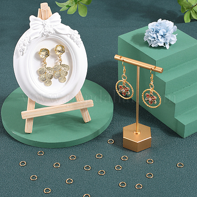 100 шт. латунные открытые кольца для прыжков KK-CN0002-53-1