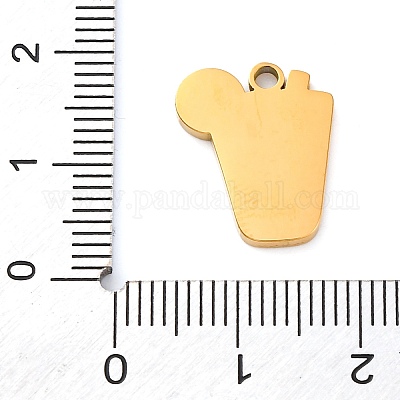 Подвески из нержавеющей стали 304 с эмалью STAS-M105-31G-02-1