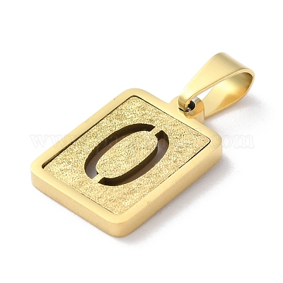 Подвески-алфавиты из нержавеющей стали 304 STAS-S152-01G-O-1