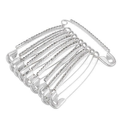 Железные булавки со стразами для одежды&nbsp;JEWB-TAC0010-42S-1