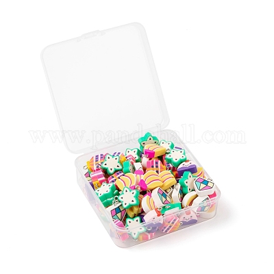 Кулоны из полимерной глины ручной работы 100шт. CLAY-LS0001-03-1