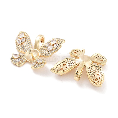 Латунные прозрачные колышки из циркония KK-P271-13G-1