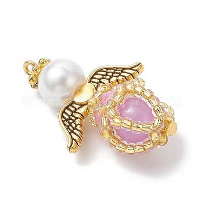 Подвески из стеклянных бусин и стеклянных бусин ручной работы PALLOY-MZ00963-01-1