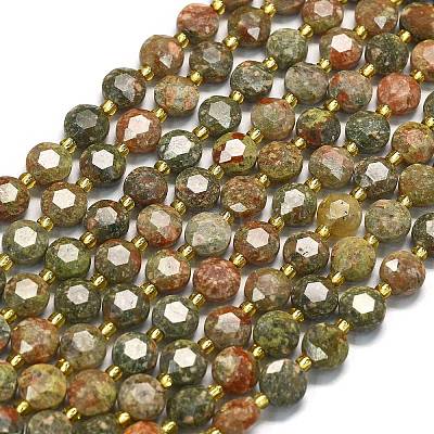Природные Unakite бисер нитей G-C116-A22-02-1