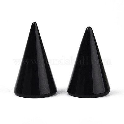 Подставки для колец из натурального обсидиана G-T144-06H-1