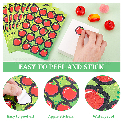Shop OLYCRAFT 800pcs(40 Sheets) Apples Shape Stickers 1.1 Inch Red Apples  Stickers for Teacher Apple Reward Stickers for Awards Classroom Decor  Notebooks Guitar Skateboards Decoration for Jewelry Making - PandaHall  Selected