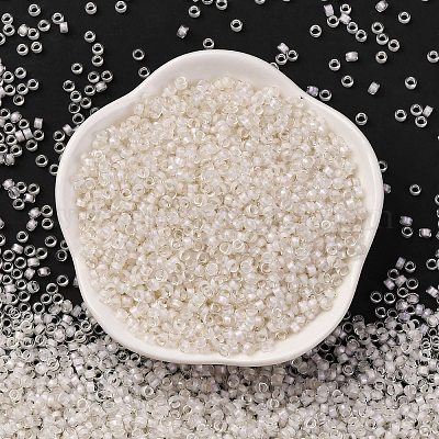 Стеклянные цилиндрические бусины SEED-L011-11B-18-1