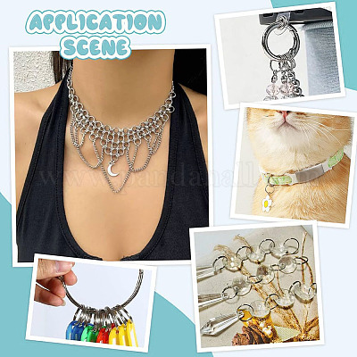 1000 шт. 5 разъемных кольца из нержавеющей стали 304 STAS-ME0002-63-1