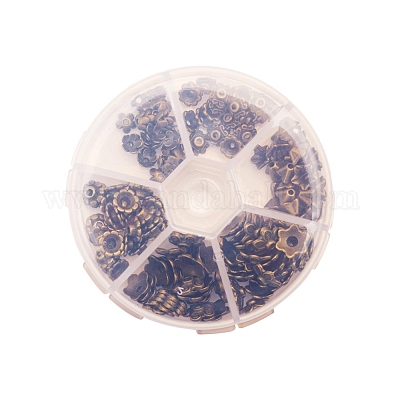 Тибетском стиле сплав шарик крышки TIBE-JP0001-01-1