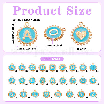 26 шт. Подвески из сплава с эмалью ENAM-TA0002-86B-1