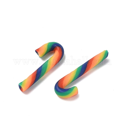 Рождественские бусины из полимерной глины ручной работы CLAY-P005-03B-07-1