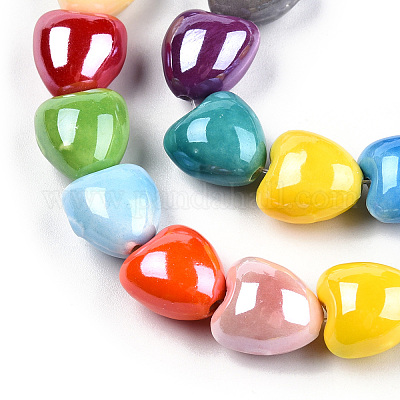 Фарфора ручной работы шарик нити X-PORC-N007-25-1