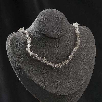 Ожерелья из бисера с натуральным лимонным кварцем для мужчин и женщин NJEW-G159-01C-1