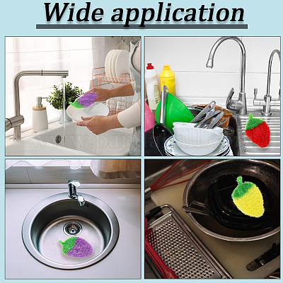 10 шт. двухцветные полиэстеровые чистящие салфетки&nbsp;AJEW-GF0011-61-1