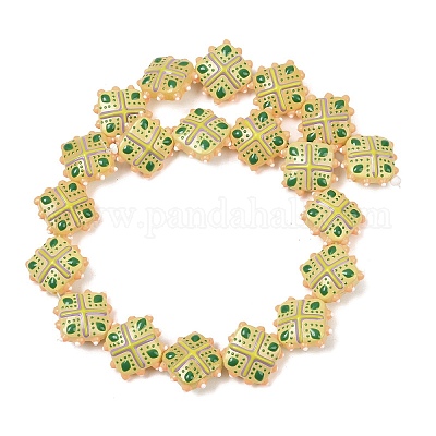 Стеклянные бусины из искусственного нефрита GLAA-L051-03B-1