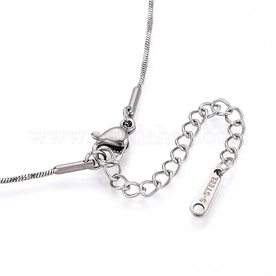 Ожерелья-змейки из нержавеющей стали 304 толщиной 1 мм NJEW-N058-05P-1