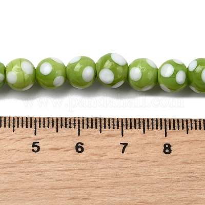 Бусины лэмпворк  LAMP-D002-8mm-01B-1