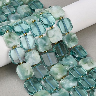 Бусины из натурального стекла G-Z106-E01-1