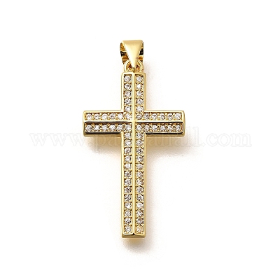 Стойки обшивки латунь микро проложить Циркон подвеску KK-L226-005G-03-1