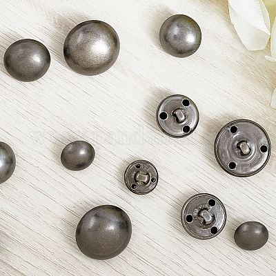 40 шт. латунные пуговицы с 3 отверстиями BUTT-CY0001-18B-1