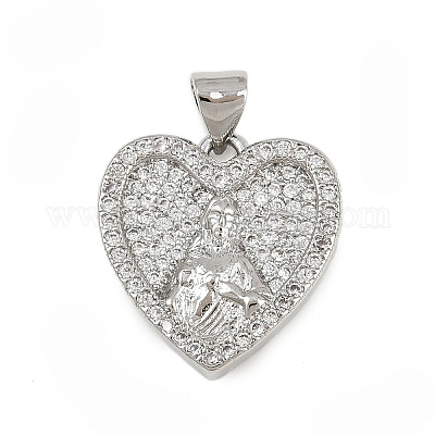 Латунные микро проложить кубического циркония подвески KK-P323-11B-P02-1