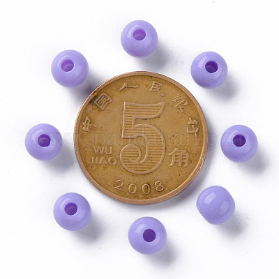 Непрозрачные акриловые бусины MACR-S370-C6mm-SS2114-1