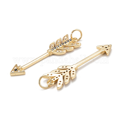 Кулоны из латуни с микропейвом и фианитами королевского синего цвета ZIRC-P086-25G-1