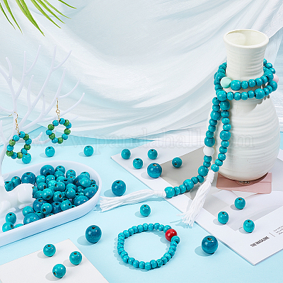 1005 шт. 5 стиля крашеных бусин из натурального дерева WOOD-PH0003-42B-1