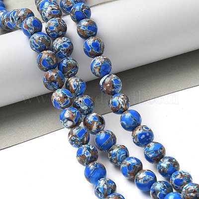 Окрашенные синтетические нити из имперской яшмы G-C168-02E-1