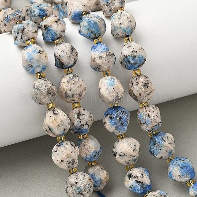 Нити бусин из натуральной кунжутной яшмы G-U023-A08-01-1