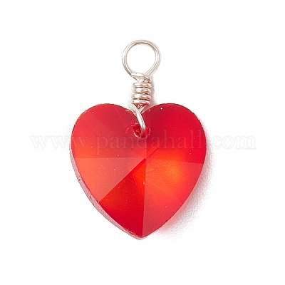 20 шт. подвески из матового прозрачного стекла PALLOY-JF03197-1