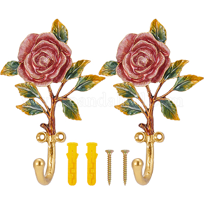 Вешалки-крючки из эмали&nbsp;DIY-WH20007-684G-02-1