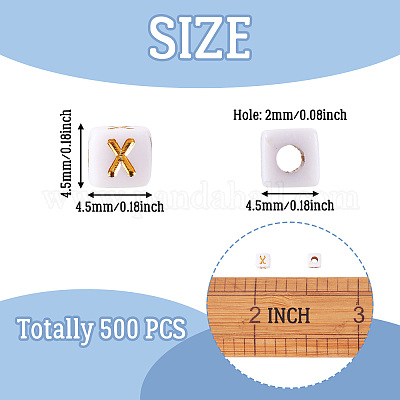 Непрозрачные акриловые бусины MACR-TAG0001-07X-1