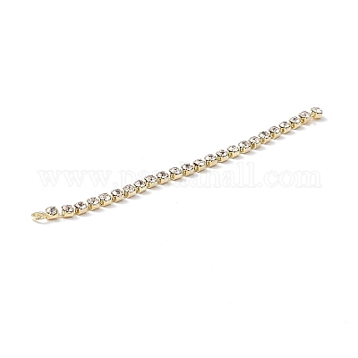 Цепочка из латуни с кристаллами и стразами KK-A167-03KCG-1