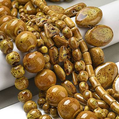 Фарфора ручной работы бисер нитей PORC-B002-19H-1