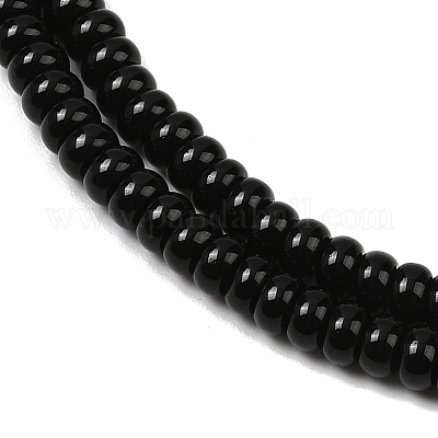 Природные обсидиана бисер нитей G-K343-C44-01-1