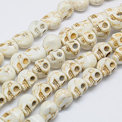 Синтетических нитей бирюзовые бусы&nbsp;TURQ-G113-12x16mm-07-1