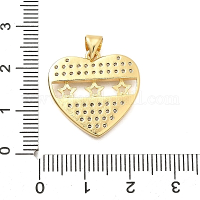 Латунные микро проложить кубического циркония подвески KK-C087-06G-1