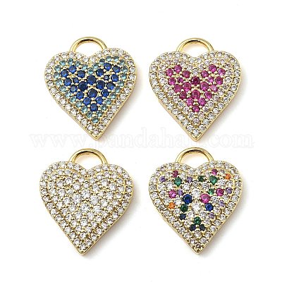 Латунные микро проложить кубического циркония подвески KK-I276-29G-1