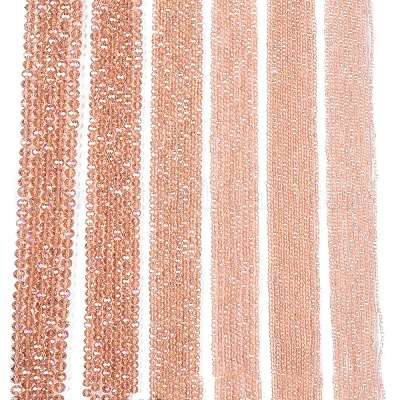 Стеклянные бусины с гальваническим покрытием  EGLA-A044-T8mm-B21-1